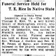 Thomas E Rice-Funeral Services