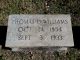 Thomas David Williams Headstone