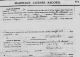 Marriage Record for John T. Samuel and Norma Lena Maret