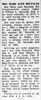 Obit. for Mary Jane Reynolds from The Altoona Tribune dated 12/25/1945 provided by Carter Powell