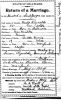 Marriage Record for Charles Wesley Reynolds and Bertha Burris