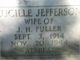 Headstone Lucille Fuller (nee Jefferson)