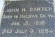 Headstone
John Halifax Carter