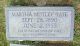 Headstone Martha Missouri Tate (nee Motley)
