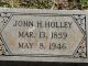 Headstone John Henry Holley