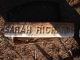 Top of Sarah Richards headstone