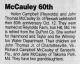 John Thomas McCauley-Celebrate 60th Wedding Anniversary