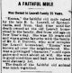 Newspaper article about 'Emma' the mule from The Free Lance dated 1/9/1908 