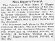 Mary Frances Bigger-Funeral Services
 