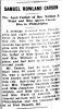 Death Notice-Asheville gazette dated June 10, 1910