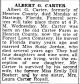 Albert Gustavus Carter-Obit