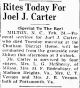 Joel Jackson Carter-Funeral Services
