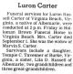 Luron Russell Carter-Obit