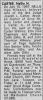 Nellie H Carter-Obit
Great Aunt of Page Aglionby Von Seelen Gillis
