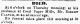 Robert S Carter-Death Notice