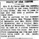 Sallie Milam Carter-Obit