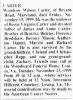 Woodrow Wilson Carter-Obit