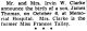 James Thomas Clarke-Birth Announcement