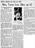 Vera V Cox-Obit