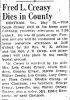 Fred L Creasy-Obit