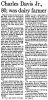 Charles W Davis Jr-Obit
