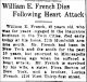 William E French-Obit