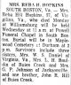 Reba Hill Hopkins-Obit
