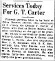 Obituary
George Turner Carter