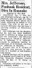 Mamie Elizabeth Jefferson-Obit