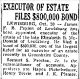 Elizabeth Brown McDonald-Executor of Estate Appointed