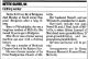 Obit. Nettie E. Oliver (nee Clark) Daily Journal 1/12/2000