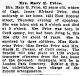 Obit. Baltimore American 11/23/1907