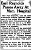 Earl Page Reynolds-Obit