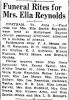 Ella Smith Reynolds-Funeral Service