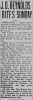 James Oliver Reynolds-Obit