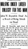 Obit. Evening Journal 10/12/1904