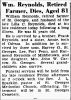 William Reynolds-Obit
