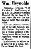 William James Reynolds-Obit