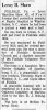 Leroy H Shaw-Obit