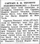 Captain Eugene Hunter Tennent-Obit