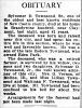 Sylvester D Townsend-Obit