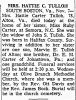 Hattie Carter Tulloh-Obit