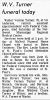 Walter Vernon Turner-Obit