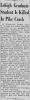George John Von Seelen-Vehicle Accident Death