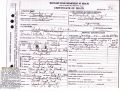 Death Certificate and Obit.