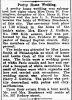 Wedding Announcement for Dora W. Pennington and William Brashears from The Morning News dated November 24, 1904