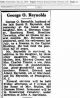 Obit. George Oscar Reynolds