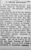 Death Notice-Midland Journal, Rising Sun, Maryland