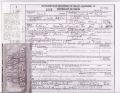 Death Certificate and obit.