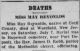 Obit. Midland Journal 7/7/1945